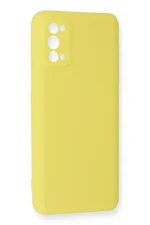 Uray store Realme 7 Pro Kılıf Nano içi Kadife Silikon - Sarı - Görsel 2