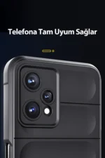 Uray store Realme 9 Pro 5G Kılıf Optimum Silikon - Bordo - Görsel 5