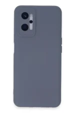 Uray store Realme 9i 4G Kılıf Nano içi Kadife Silikon - Gri