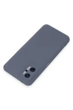 Uray store Realme 9i 4G Kılıf Nano içi Kadife Silikon - Gri - Görsel 3