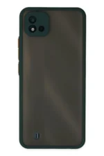 Uray store Realme C11 2021 Kılıf Montreal Silikon Kapak - Yeşil
