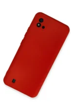 Uray store Realme C11 2021 Kılıf Nano içi Kadife Silikon - Kırmızı - Görsel 2