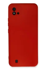 Uray store Realme C11 2021 Kılıf Nano içi Kadife Silikon - Kırmızı