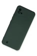 Uray store Realme C11 2021 Kılıf Nano içi Kadife Silikon - Koyu Yeşil - Görsel 2
