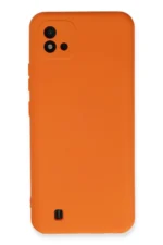 Uray store Realme C11 2021 Kılıf Nano içi Kadife Silikon - Turuncu