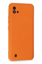 Uray store Realme C11 2021 Kılıf Nano içi Kadife Silikon - Turuncu - Görsel 3