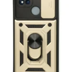 Uray store Realme C11 2021 Kılıf Pars Lens Yüzüklü Silikon - Gold