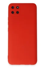 Uray store Realme C11 Kılıf Nano içi Kadife Silikon - Kırmızı