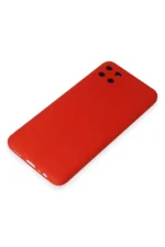 Uray store Realme C11 Kılıf Nano içi Kadife Silikon - Kırmızı - Görsel 4