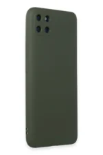 Uray store Realme C11 Kılıf Nano içi Kadife Silikon - Koyu Yeşil - Görsel 2