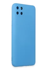 Uray store Realme C11 Kılıf Nano içi Kadife Silikon - Mavi - Görsel 2