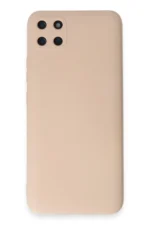 Uray store Realme C11 Kılıf Nano içi Kadife Silikon - Pudra