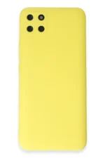 Uray store Realme C11 Kılıf Nano içi Kadife Silikon - Sarı