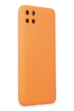 Uray store Realme C11 Kılıf Nano içi Kadife Silikon - Turuncu - Görsel 2