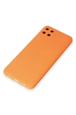 Uray store Realme C11 Kılıf Nano içi Kadife Silikon - Turuncu - Görsel 4