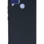 Uray store Realme C15 Kılıf Nano içi Kadife Silikon - Lacivert