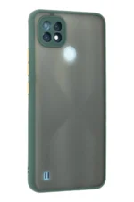 Uray store Realme C21 Kılıf Montreal Silikon Kapak - Yeşil - Görsel 3