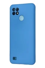 Uray store Realme C21 Kılıf Nano içi Kadife Silikon - Mavi - Görsel 3