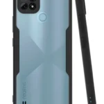 Uray store Realme C21 Kılıf Platin Silikon - Siyah