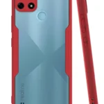 Uray store Realme C25Y Kılıf Platin Silikon - Kırmızı