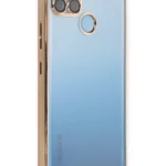 Uray store Realme C25Y Kılıf Razer Lensli Silikon - Gold