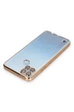 Uray store Realme C25Y Kılıf Razer Lensli Silikon - Gold - Görsel 3