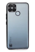 Uray store Realme C25Y Kılıf Razer Lensli Silikon - Siyah - Görsel 2