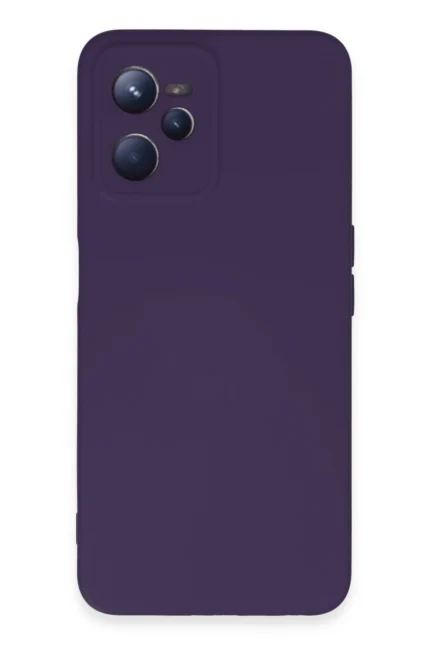 Uray store Realme C35 Kılıf Nano içi Kadife Silikon - Mor