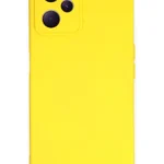 Uray store Realme C35 Kılıf Nano içi Kadife Silikon - Sarı