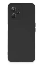 Uray store Realme C35 Kılıf Nano içi Kadife Silikon - Siyah