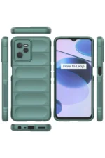 Uray store Realme C35 Kılıf Optimum Silikon - Koyu Yeşil - Görsel 3
