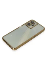 Uray store Realme C35 Kılıf Razer Lensli Silikon - Gold - Görsel 4
