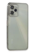 Uray store Realme C35 Kılıf Razer Lensli Silikon - Gümüş
