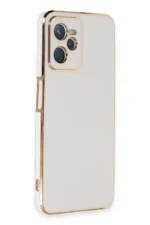 Uray store Realme C35 Kılıf Volet Silikon - Beyaz - Görsel 2