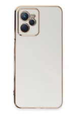 Uray store Realme C35 Kılıf Volet Silikon - Beyaz