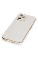 Uray store Realme C35 Kılıf Volet Silikon - Beyaz - Görsel 4