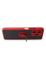 Uray store Realme C53 Kılıf Montreal Yüzüklü Silikon Kapak - Kırmızı - Görsel 3