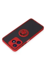 Uray store Realme C53 Kılıf Montreal Yüzüklü Silikon Kapak - Kırmızı - Görsel 4