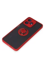 Uray store Realme C53 Kılıf Montreal Yüzüklü Silikon Kapak - Kırmızı - Görsel 5
