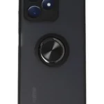 Uray store Realme C53 Kılıf Montreal Yüzüklü Silikon Kapak - Siyah