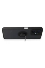 Uray store Realme C53 Kılıf Montreal Yüzüklü Silikon Kapak - Siyah - Görsel 3