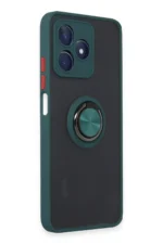 Uray store Realme C53 Kılıf Montreal Yüzüklü Silikon Kapak - Yeşil - Görsel 2