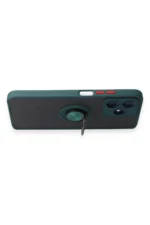 Uray store Realme C53 Kılıf Montreal Yüzüklü Silikon Kapak - Yeşil - Görsel 3