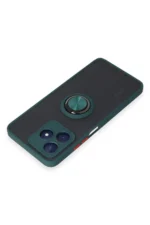 Uray store Realme C53 Kılıf Montreal Yüzüklü Silikon Kapak - Yeşil - Görsel 4