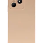Uray store Realme C53 Kılıf Nano içi Kadife Silikon - Pudra
