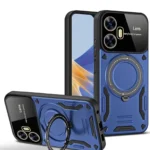 Uray store Realme C55 Kılıf Joy Lens Standlı Kapak - Lacivert
