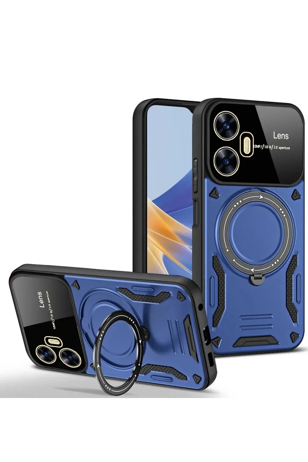newface-realme-c55-kilif-joy-lens-standli-kapak-lacivert-default Uray store Realme C55 Kılıf Joy Lens Standlı Kapak - Lacivert - Görsel 1