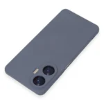 Uray store Realme C55 Kılıf Nano içi Kadife Silikon - Gri