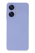 Uray store Realme C55 Kılıf Nano içi Kadife Silikon - Lila - Görsel 3