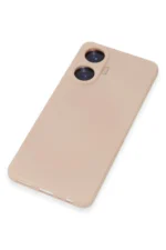 Uray store Realme C55 Kılıf Nano içi Kadife Silikon - Pudra - Görsel 3